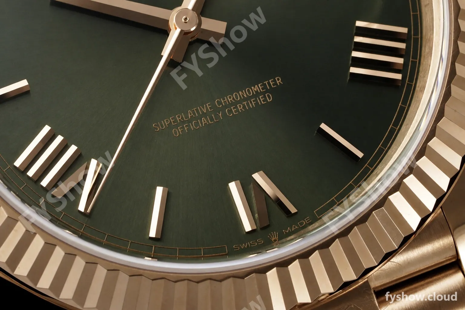 Rolex - DayDate 228235 Gain Weight 40mm Flt Pres RG/RG Green/Rmn VSF DD3255 - Image 5