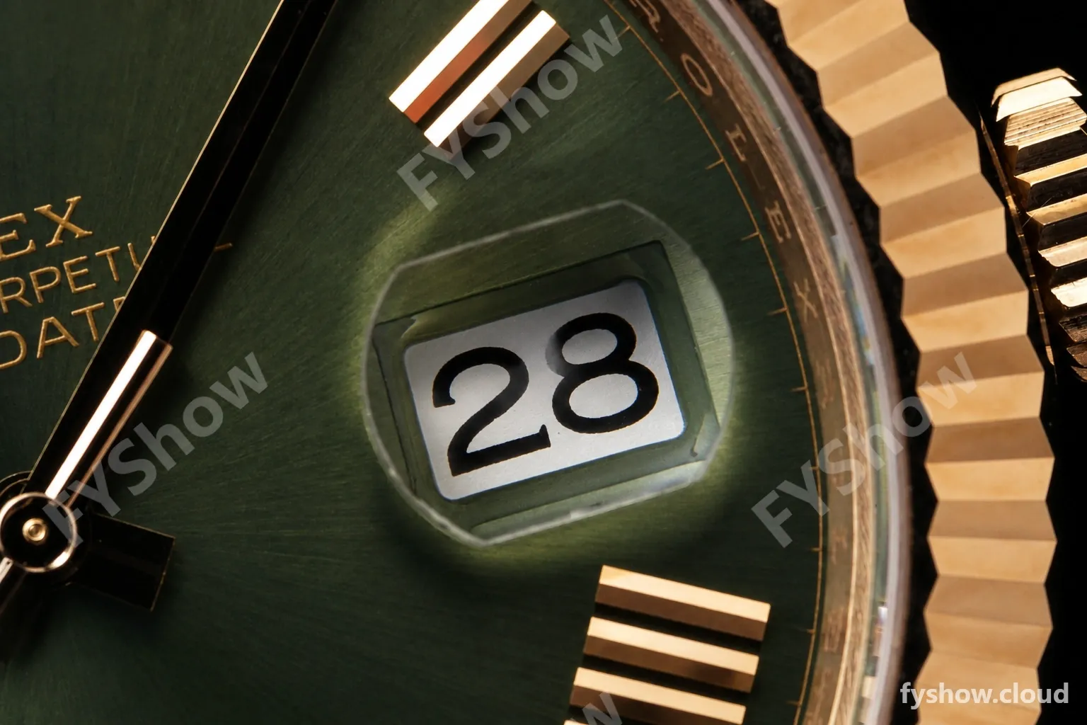 Rolex - DayDate 228235 Gain Weight 40mm Flt Pres RG/RG Green/Rmn VSF DD3255 - Image 6