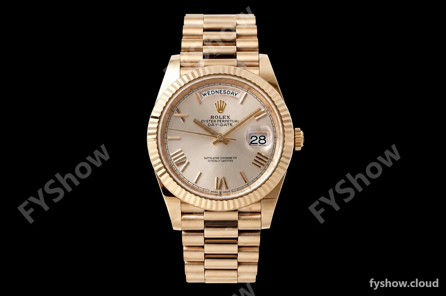 Rolex - DayDate 228235 Gain Weight 40mm Flt Pres RG/RG Champ/Rmn VSF DD3255