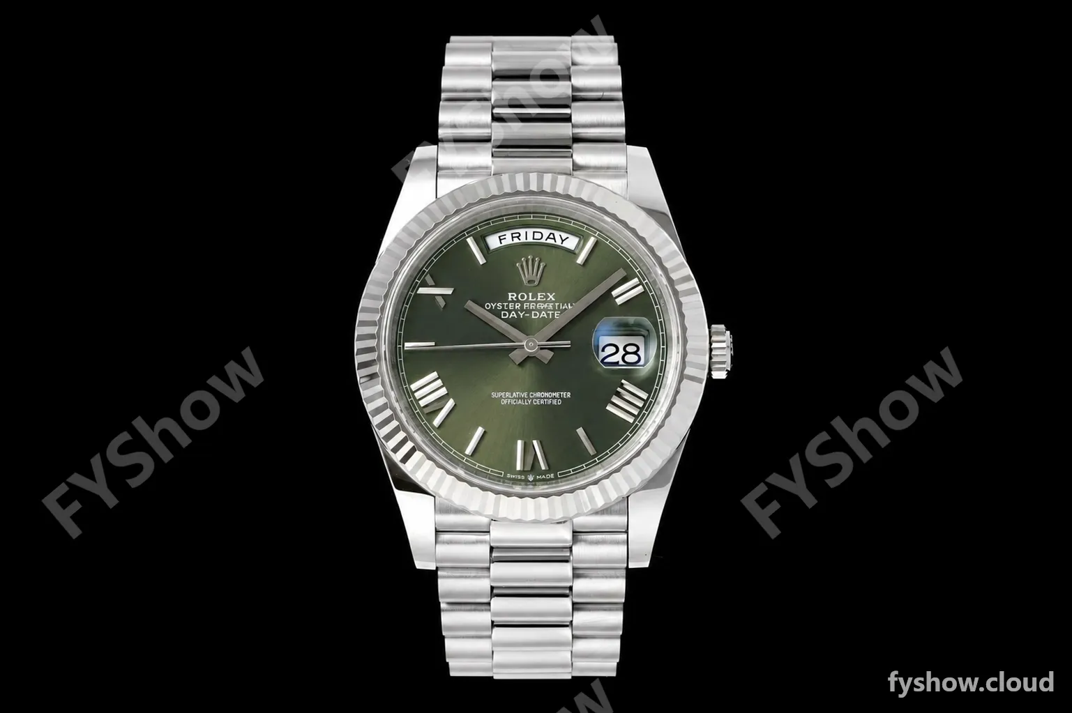 Rolex - DayDate 228239 Gain Weight 40mm Flt Pres SS/SS Grn/Rmn VSF V2 DD3255