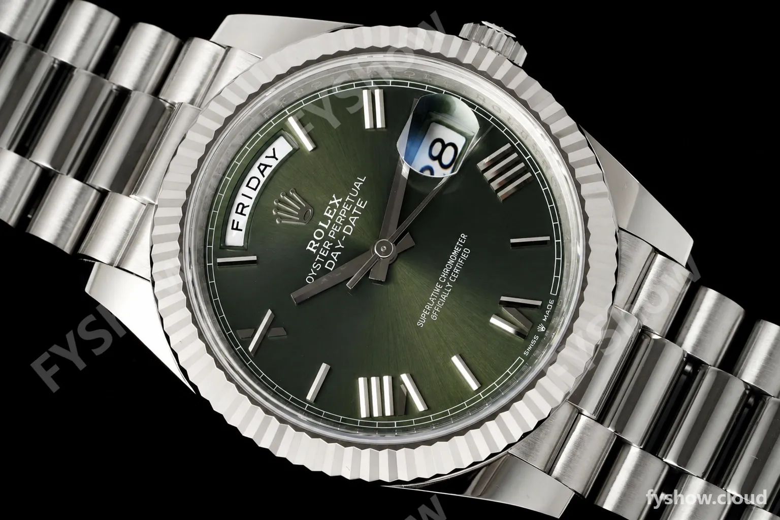 Rolex - DayDate 228239 Gain Weight 40mm Flt Pres SS/SS Grn/Rmn VSF V2 DD3255 - Image 4
