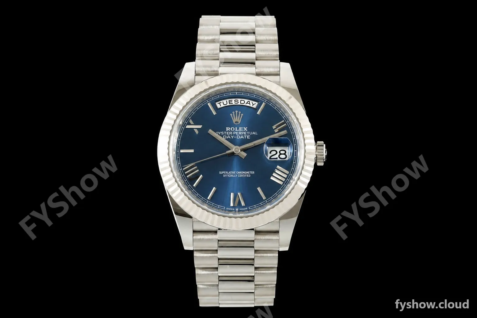 Rolex - DayDate 228239 Gain Weight 40mm Flt Pres SS/SS Blu/Rmn VSF V2 DD3255