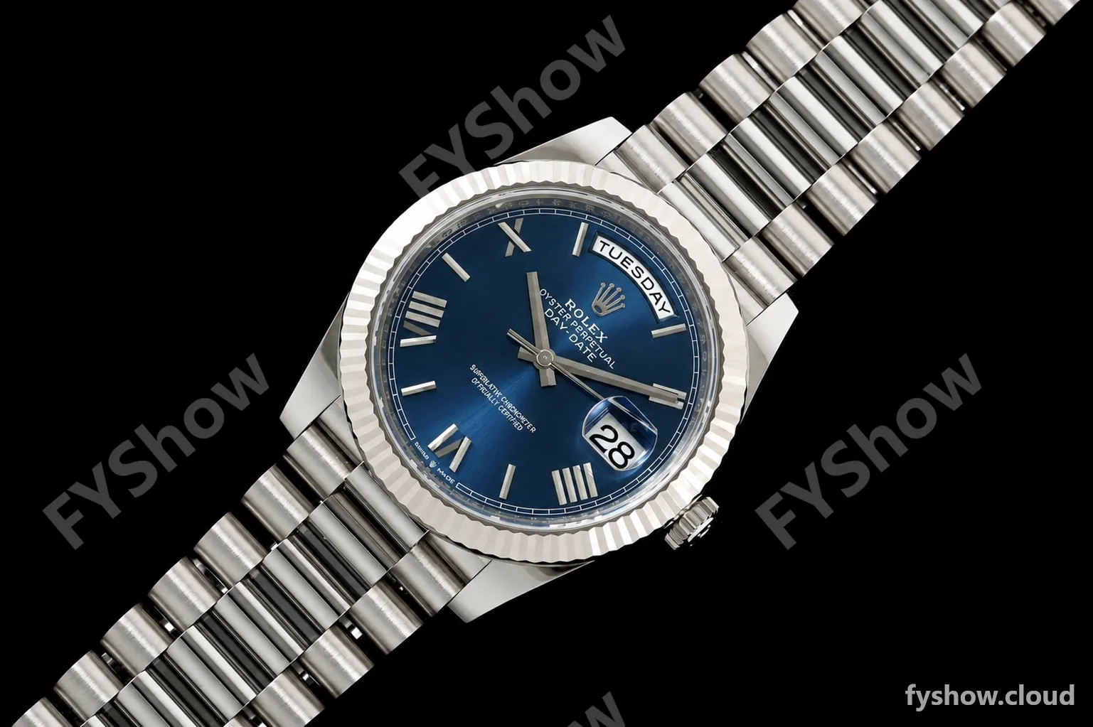 Rolex - DayDate 228239 Gain Weight 40mm Flt Pres SS/SS Blu/Rmn VSF V2 DD3255 - Image 30
