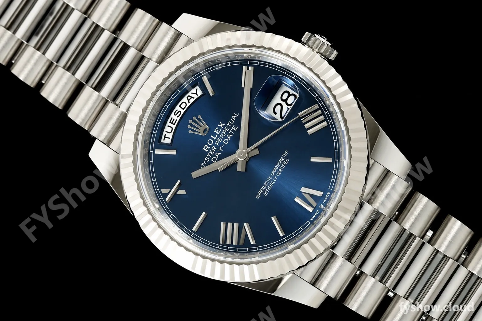 Rolex - DayDate 228239 Gain Weight 40mm Flt Pres SS/SS Blu/Rmn VSF V2 DD3255 - Image 31