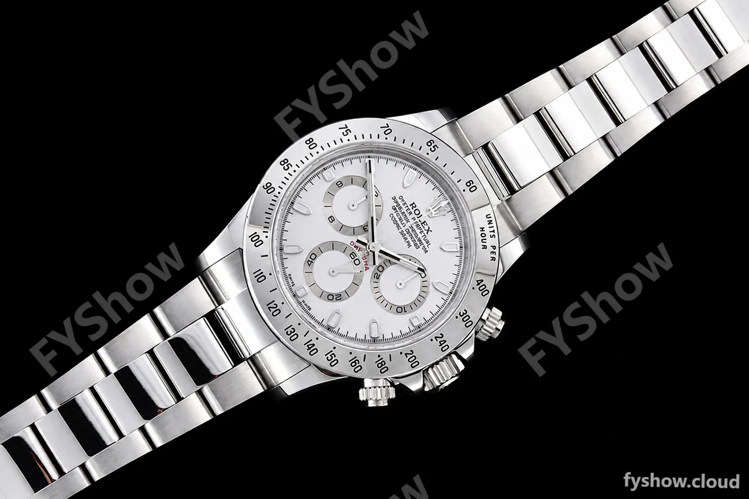 Rolex - Daytona 116520 904L SS/SS Wht/Stk QF SH4130 - Image 3
