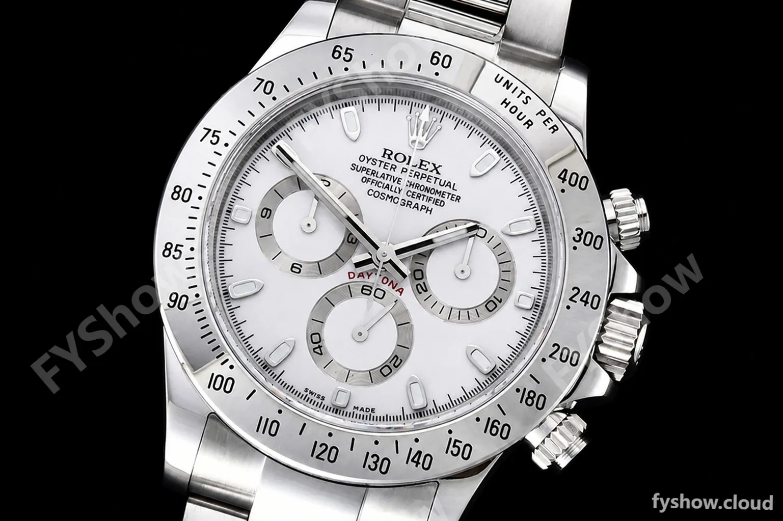Rolex - Daytona 116520 904L SS/SS Wht/Stk QF SH4130 - Image 4