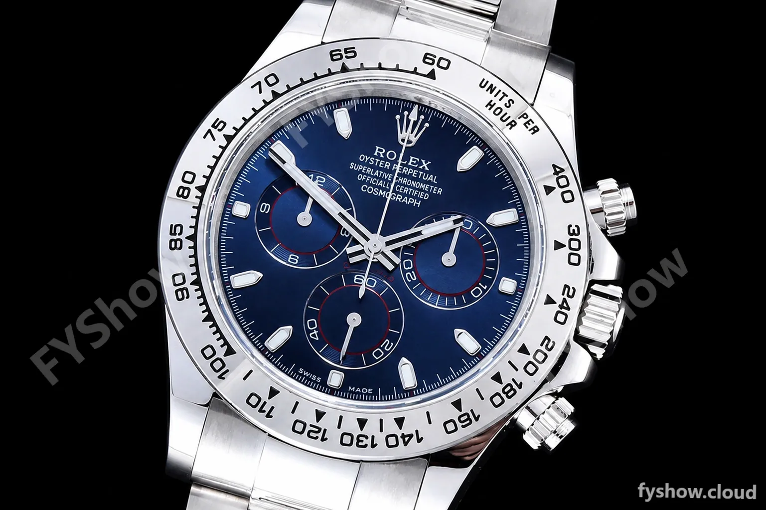 Rolex - Daytona 116509 904L WG/WG Blue/Stk QF V3 SH4130 - Image 5