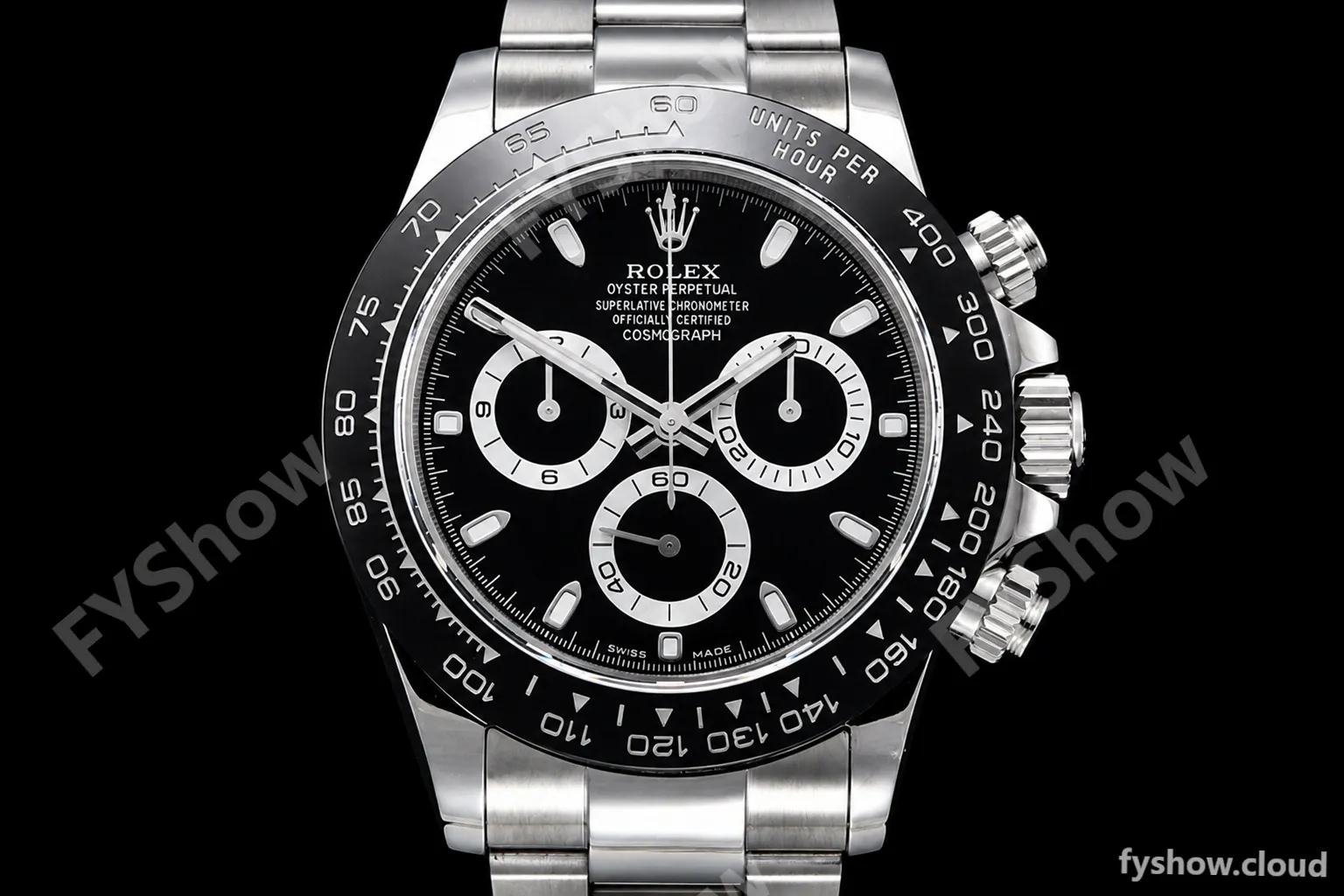 Rolex - Daytona 116500 CER SS/SS Black 904L QF V3 SH4130 - Image 2