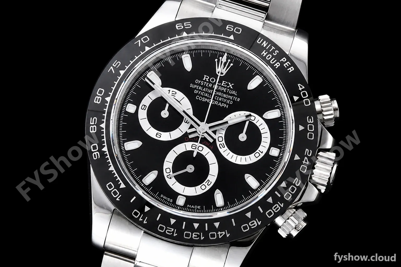Rolex - Daytona 116500 CER SS/SS Black 904L QF V3 SH4130 - Image 4