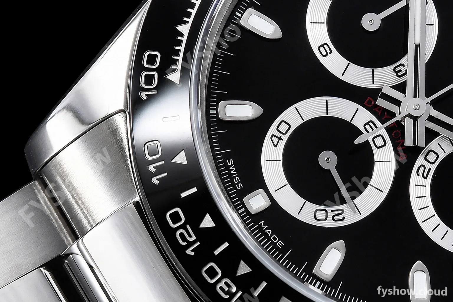 Rolex - Daytona 116500 CER SS/SS Black 904L QF V3 SH4130 - Image 7