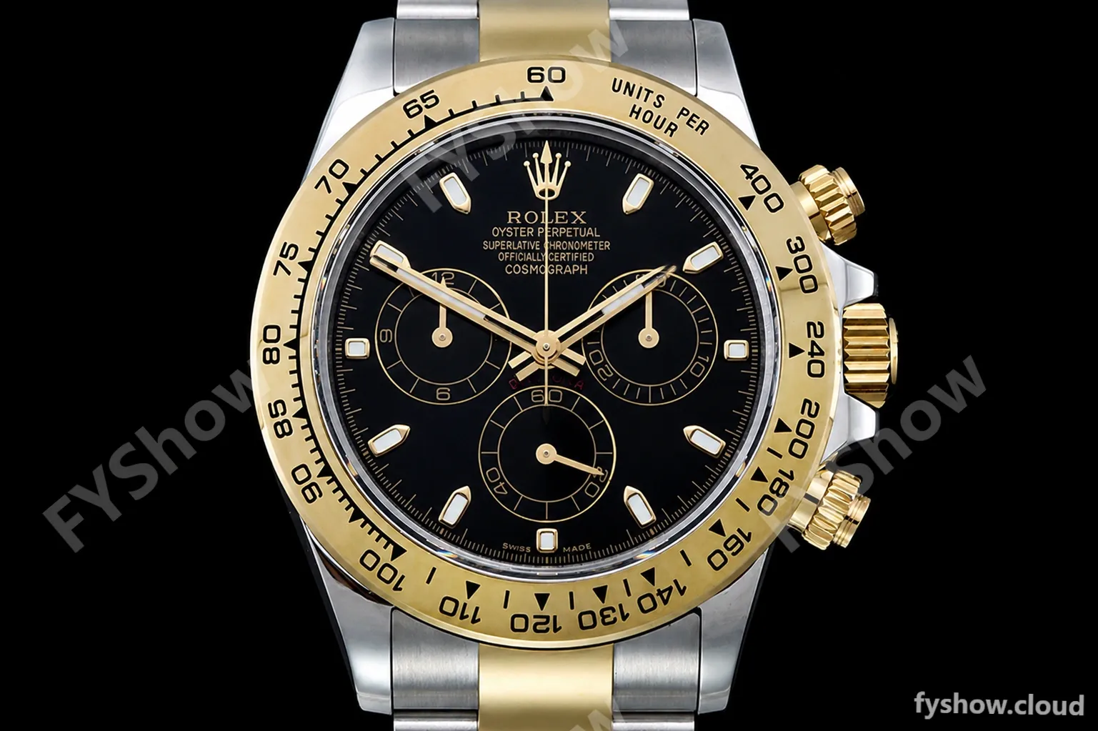 Rolex - Daytona 116503 904L YG/SS Blk/Stk QF V3 SH4130 - Image 2