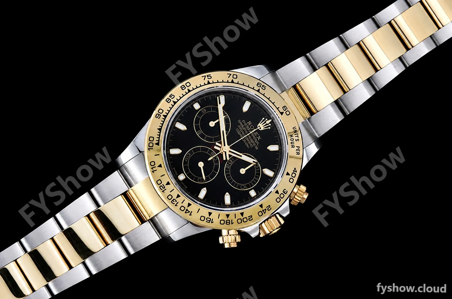 Rolex - Daytona 116503 904L YG/SS Blk/Stk QF V3 SH4130 - Image 3