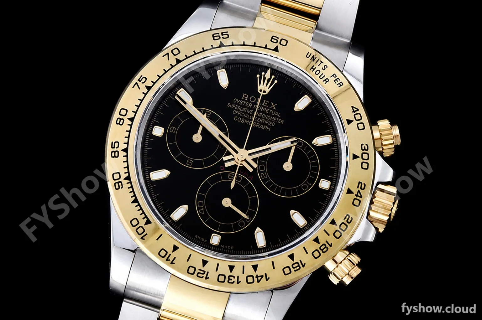 Rolex - Daytona 116503 904L YG/SS Blk/Stk QF V3 SH4130 - Image 4