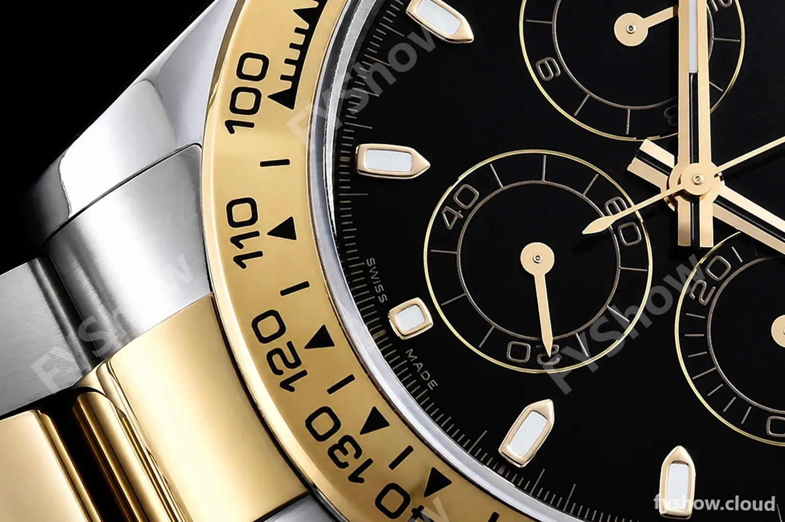 Rolex - Daytona 116503 904L YG/SS Blk/Stk QF V3 SH4130 - Image 7