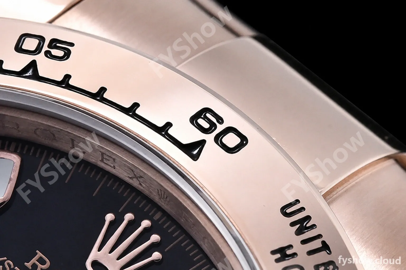 Rolex - Daytona 116505 904L RG/RG Blk/Stk QF V3 SH4130 - Image 11