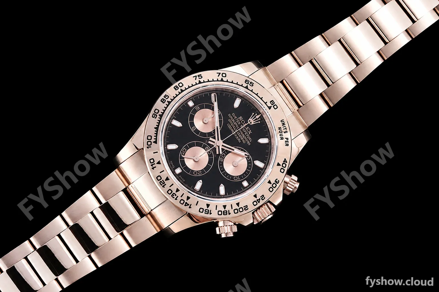 Rolex - Daytona 116505 904L RG/RG Blk/Stk QF V3 SH4130 - Image 4