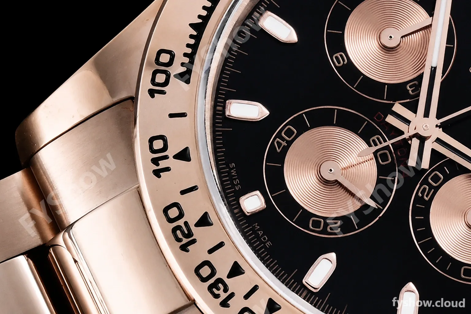 Rolex - Daytona 116505 904L RG/RG Blk/Stk QF V3 SH4130 - Image 8