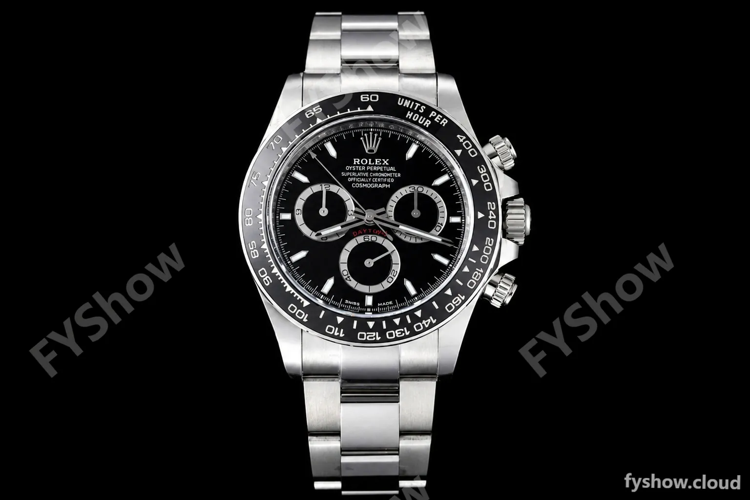Rolex - Daytona 126500 40mm CER 904L SS/SS Black AR+ A4131