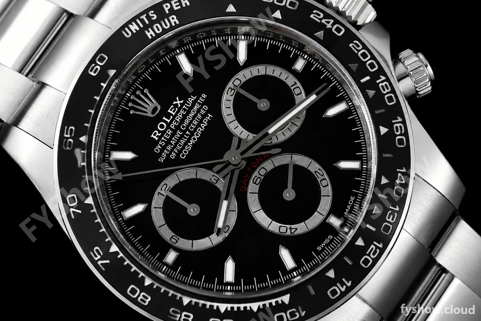 Rolex - Daytona 126500 40mm CER 904L SS/SS Black AR+ A4131 - Image 4