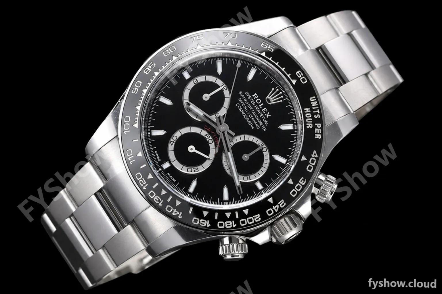 Rolex - Daytona 126500 40mm CER 904L SS/SS Black AR+ A4131 - Image 5