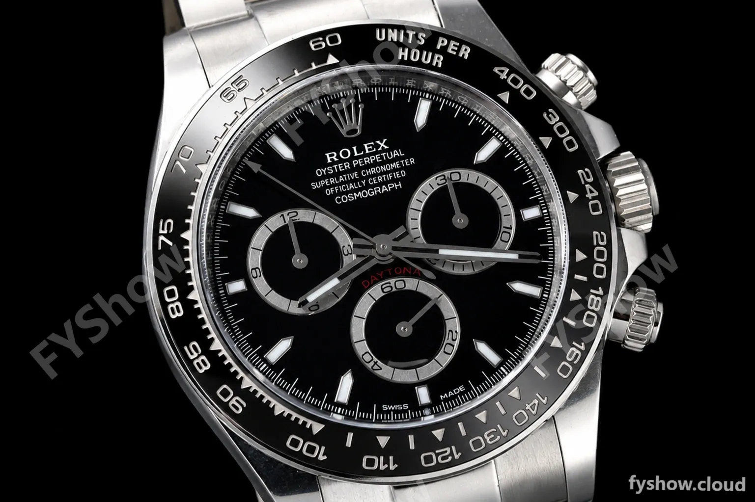 Rolex - Daytona 126500 40mm CER 904L SS/SS Black AR+ A4131 - Image 6
