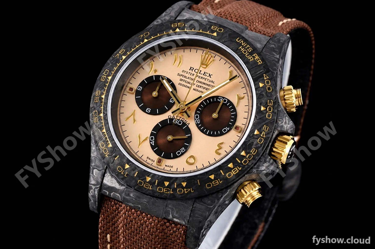 Rolex - Daytona 40mm Dessert Eagle Arabic FC/NY Blk/Champ DIWF A7750 - Image 2