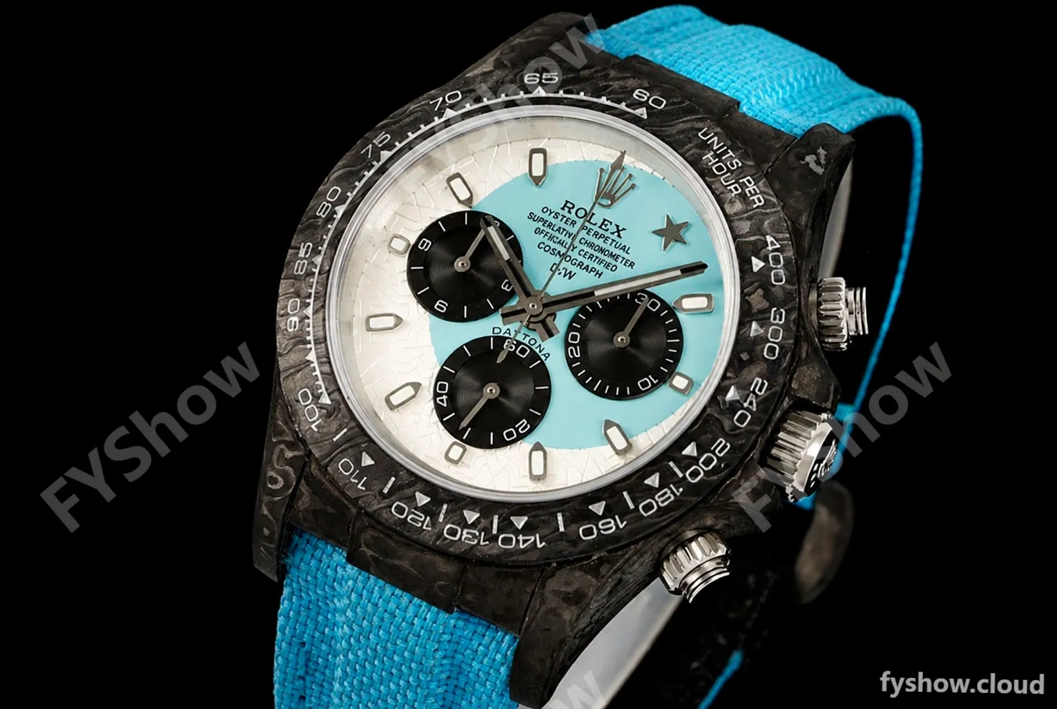 Rolex - Daytona 40mm Crescent Tiffany Blue FC/NY White/Black DIWF A7750 - Image 5