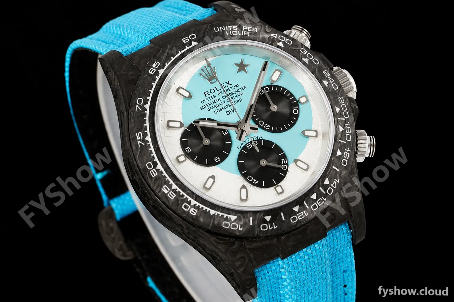 Rolex - Daytona 40mm Crescent Tiffany Blue FC/NY White/Black DIWF A7750 - Image 7