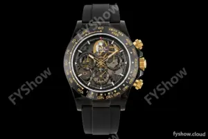 Rolex - Daytona Blaken 40mm CER 904L PVD/RU Blk/YG Skeleton GETF SA4130