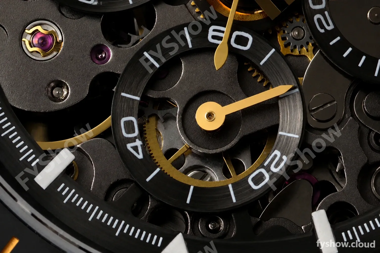 Rolex - Daytona Blaken 40mm CER 904L PVD/RU Blk/YG Skeleton GETF SA4130 - Image 3