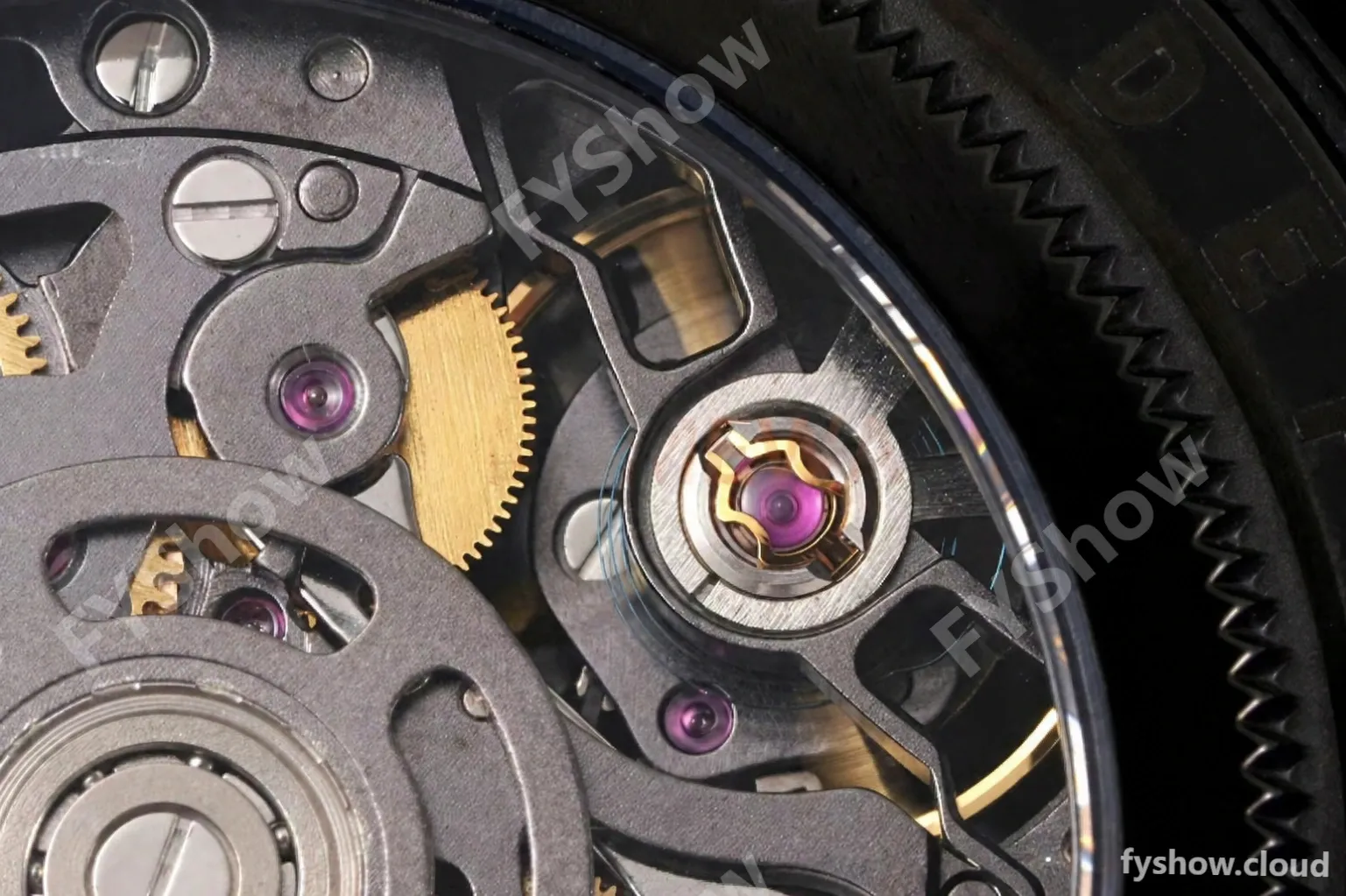 Rolex - Daytona Blaken 40mm CER 904L PVD/RU Blk/YG Skeleton GETF SA4130 - Image 7