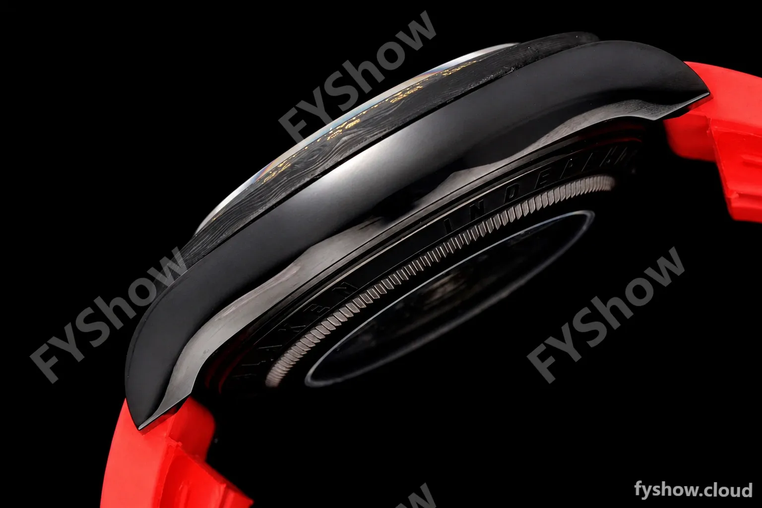 Rolex - Daytona Blaken 40mm CER 904L PVD/RU Blk/Red Skeleton GETF SA4130 - Image 4