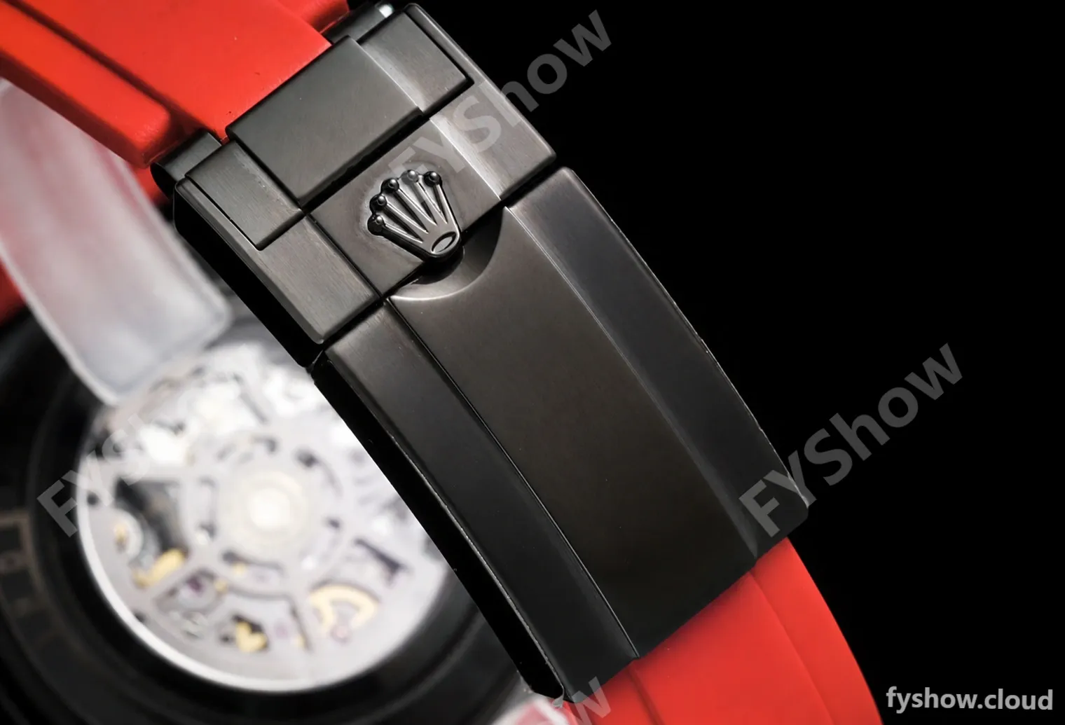 Rolex - Daytona Blaken 40mm CER 904L PVD/RU Blk/Red Skeleton GETF SA4130 - Image 8