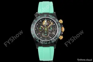 Rolex - Daytona Blaken 40mm CER 904L PVD/RU Blk/Grn Skeleton GETF SA4130