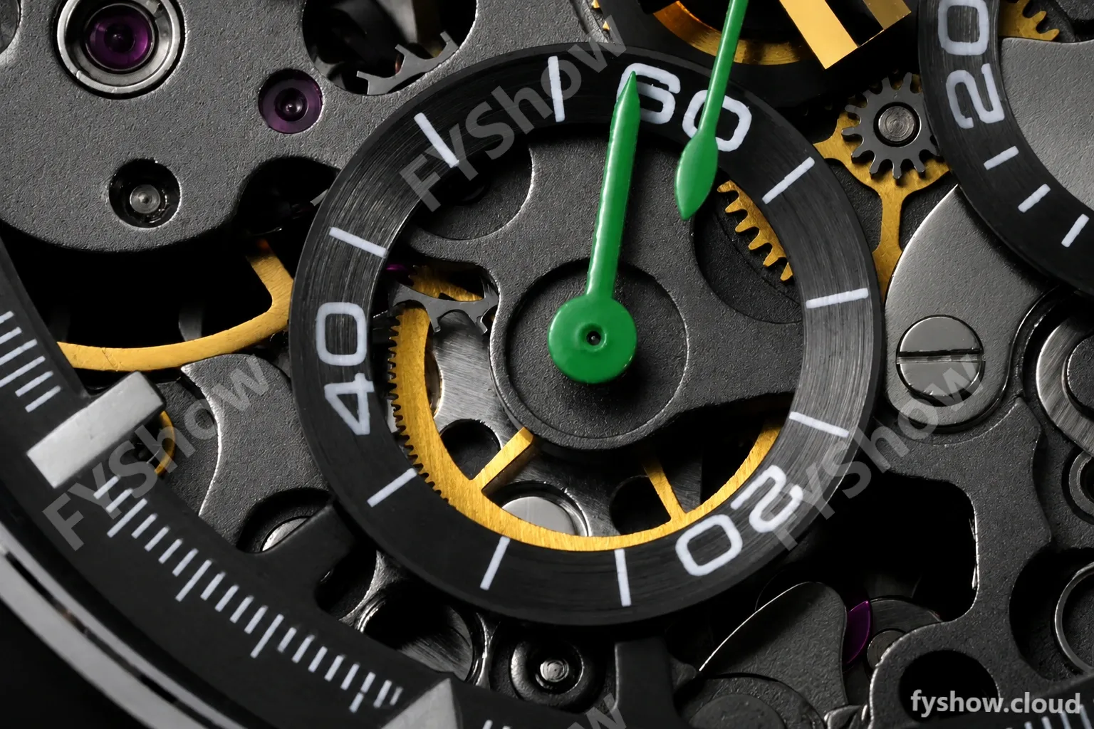 Rolex - Daytona Blaken 40mm CER 904L PVD/RU Blk/Grn Skeleton GETF SA4130 - Image 3