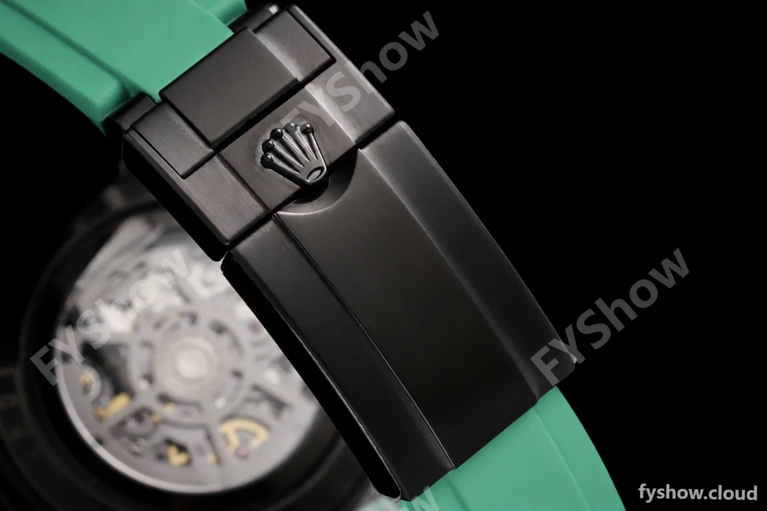Rolex - Daytona Blaken 40mm CER 904L PVD/RU Blk/Grn Skeleton GETF SA4130 - Image 9