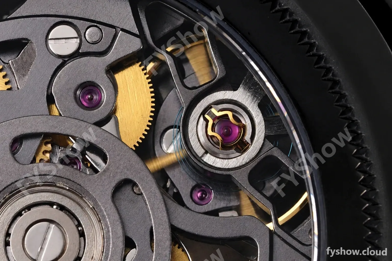 Rolex - Daytona Blaken 40mm CER 904L PVD/RU Black/Blue Skeleton GETF SA4130 - Image 6