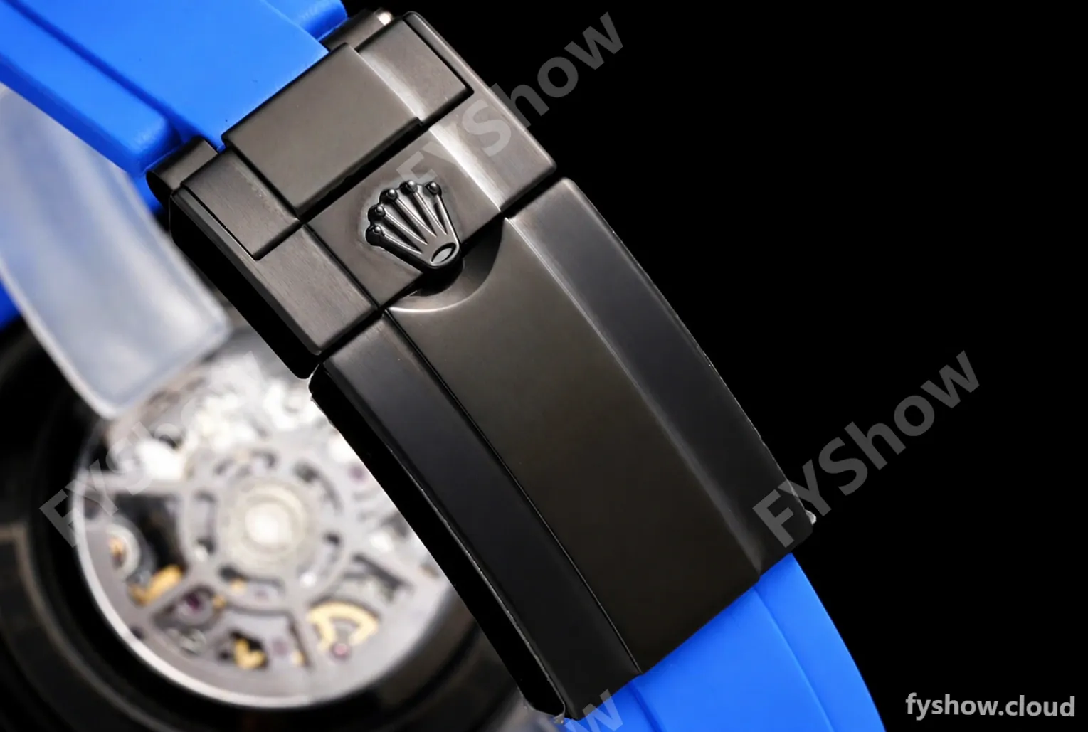 Rolex - Daytona Blaken 40mm CER 904L PVD/RU Black/Blue Skeleton GETF SA4130 - Image 8