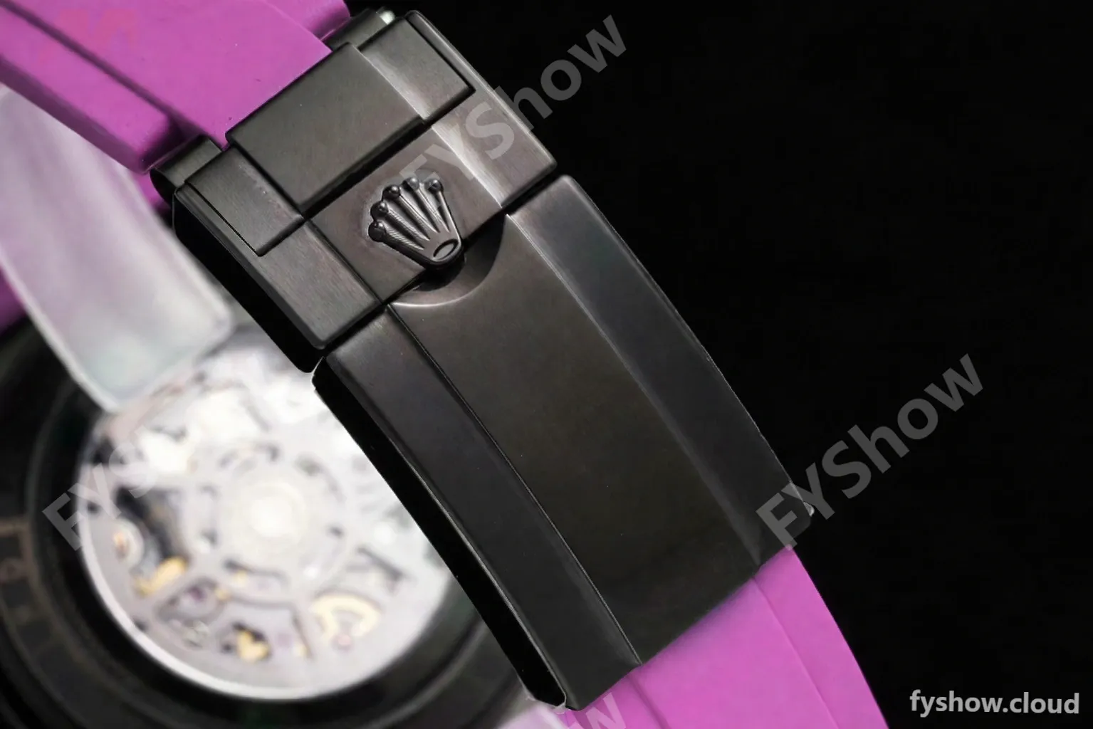 Rolex - Daytona Blaken 40mm CER 904L PVD/RU Black/Purple Skeleton GETF SA4130 - Image 2