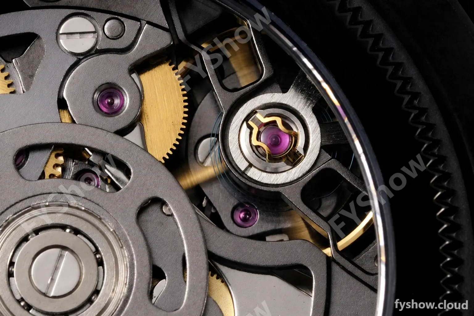 Rolex - Daytona Blaken 40mm CER 904L PVD/RU Black/Purple Skeleton GETF SA4130 - Image 3