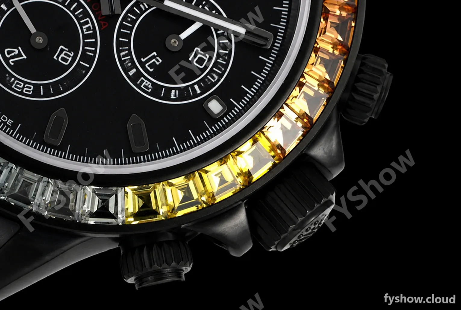Rolex - Blaken Daytona Rainbow 40mm Diamond DLC/DLC Black/Stk TWF A4130 - Image 2