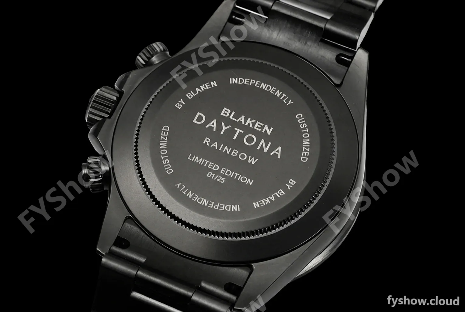 Rolex - Blaken Daytona Rainbow 40mm Diamond DLC/DLC Black/Stk TWF A4130 - Image 5