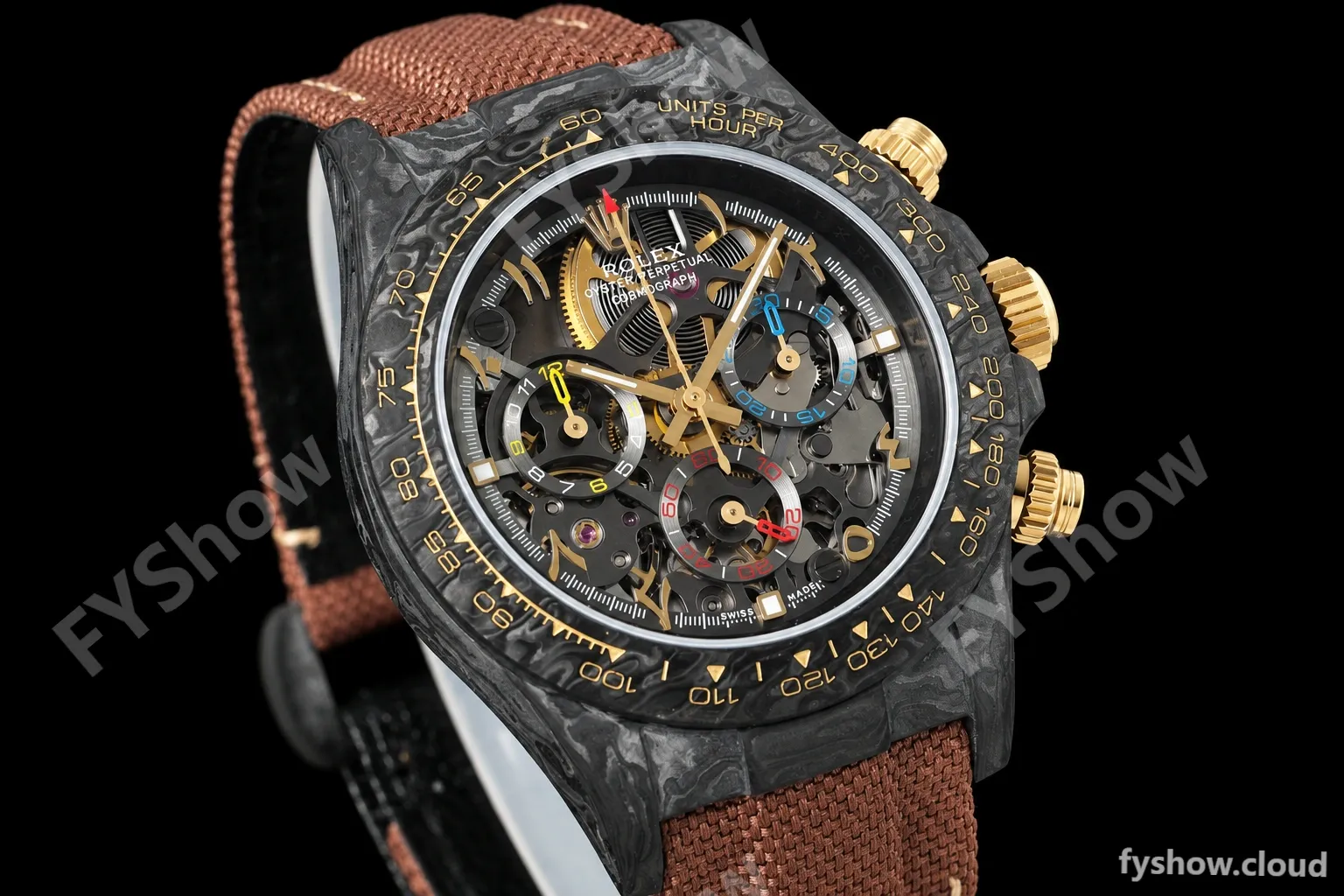 Rolex - Daytona 40mm Rose Gold FC/NY Abaric Skeleton Dial DIWF SA4130 - Image 3