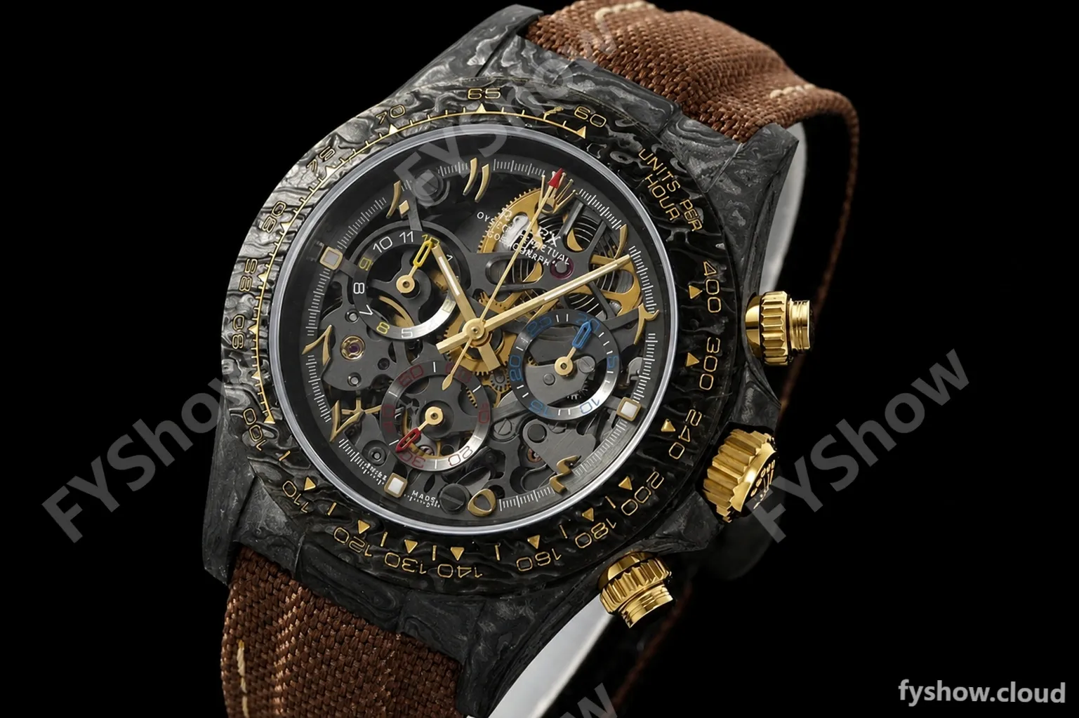 Rolex - Daytona 40mm Rose Gold FC/NY Abaric Skeleton Dial DIWF SA4130 - Image 5