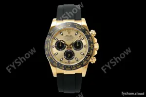 Rolex - Daytona 116518LN 40mm Tungsten Gain Weight Cer YG/RU Champ/Blk ZF SH4130