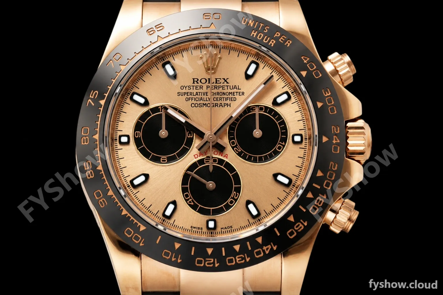 Rolex - Daytona 116515LN 40mm Tungsten Gain Weight Cer RG/RU Champ/Blk ZF SH4130 - Image 8