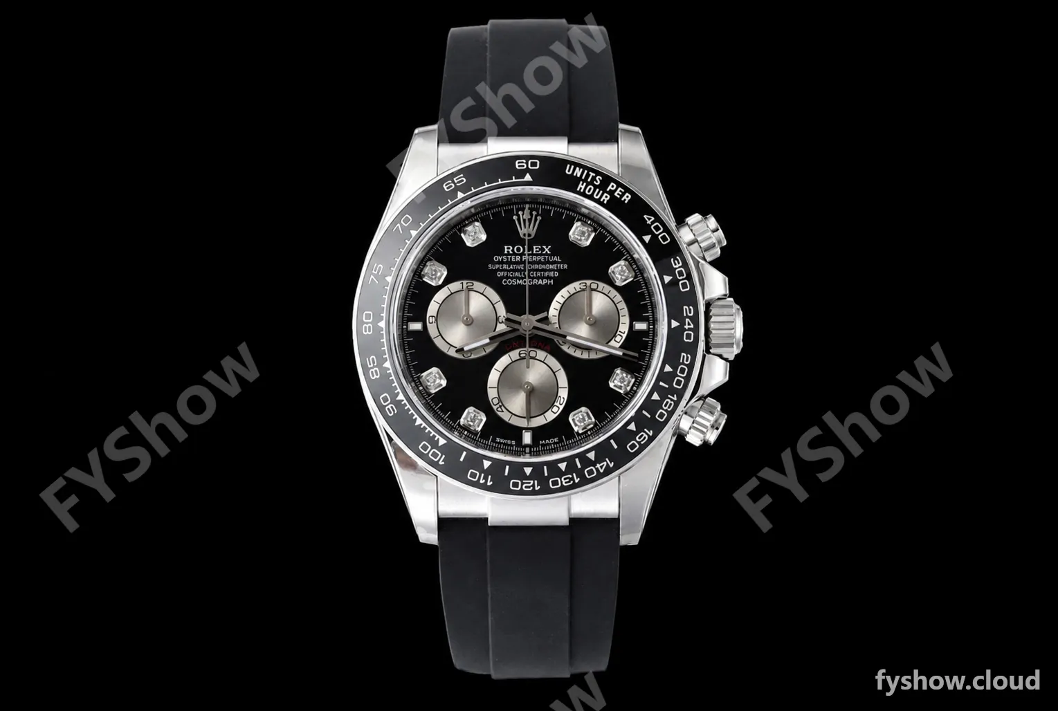 Rolex - Daytona 126519 40mm V2 Gain Weight CER/WG/RU Blk/Silv/Dia VSF DD4131