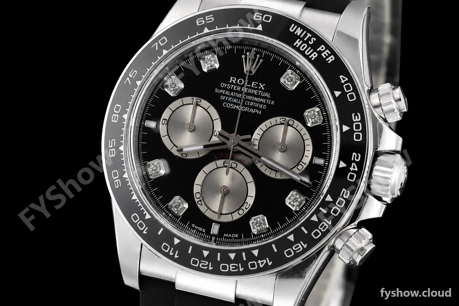 Rolex - Daytona 126519 40mm V2 Gain Weight CER/WG/RU Blk/Silv/Dia VSF DD4131 - Image 3