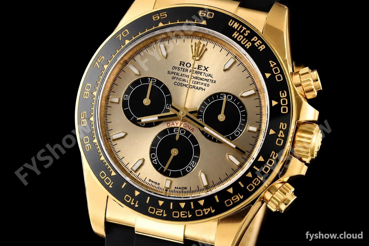 Rolex - Daytona 126518 40mm V2 Gain Weight CER/YG/RU Gold/Blk/Stk VSF DD4131 - Image 3