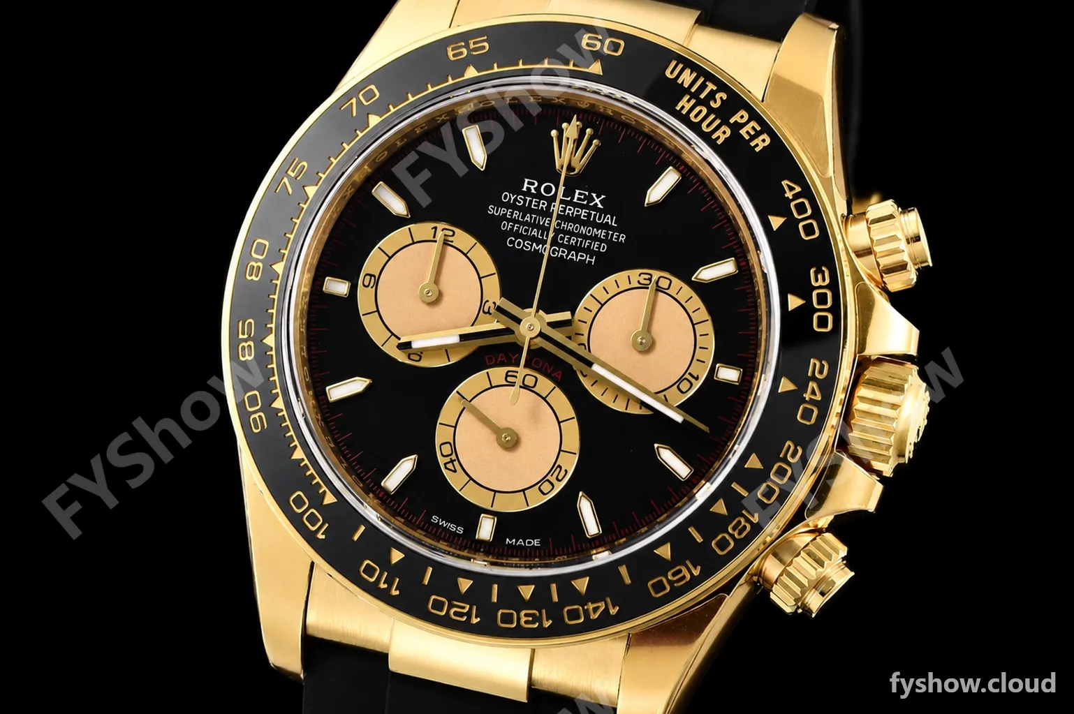 Rolex - Daytona 126518 40mm V2 Gain Weight CER/YG/RU Blk/Gold/Stk VSF DD4131 - Image 3